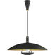 Wendell LED 21.5 inch Black / Brass / Black Pendant Ceiling Light